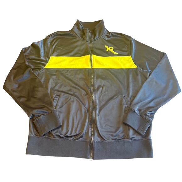 Rocawear Mens Tracksuit Jacket Black Full Zip Size XL Track Top Shirt Vintage - Picture 6 of 6